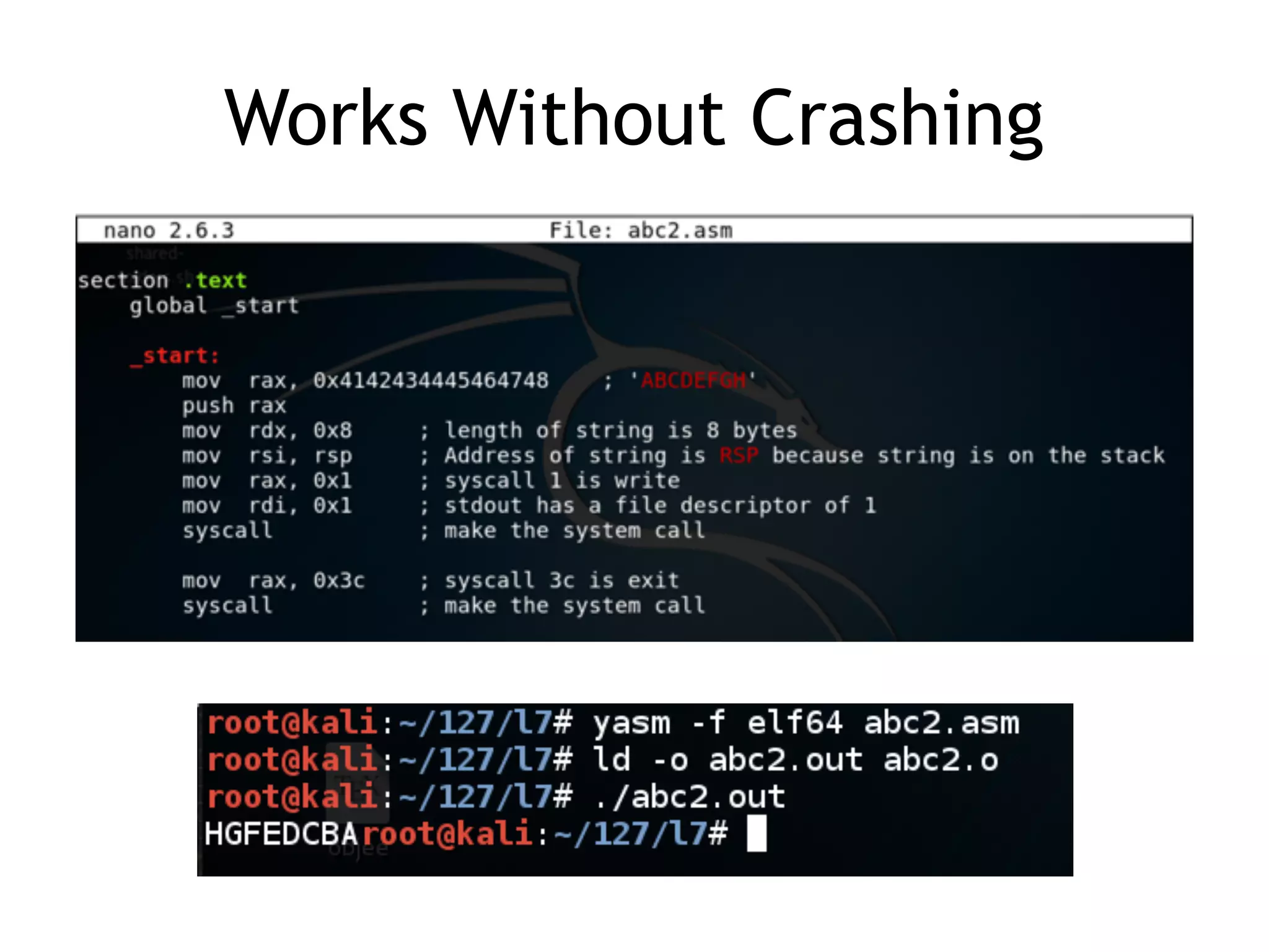 Works Without Crashing