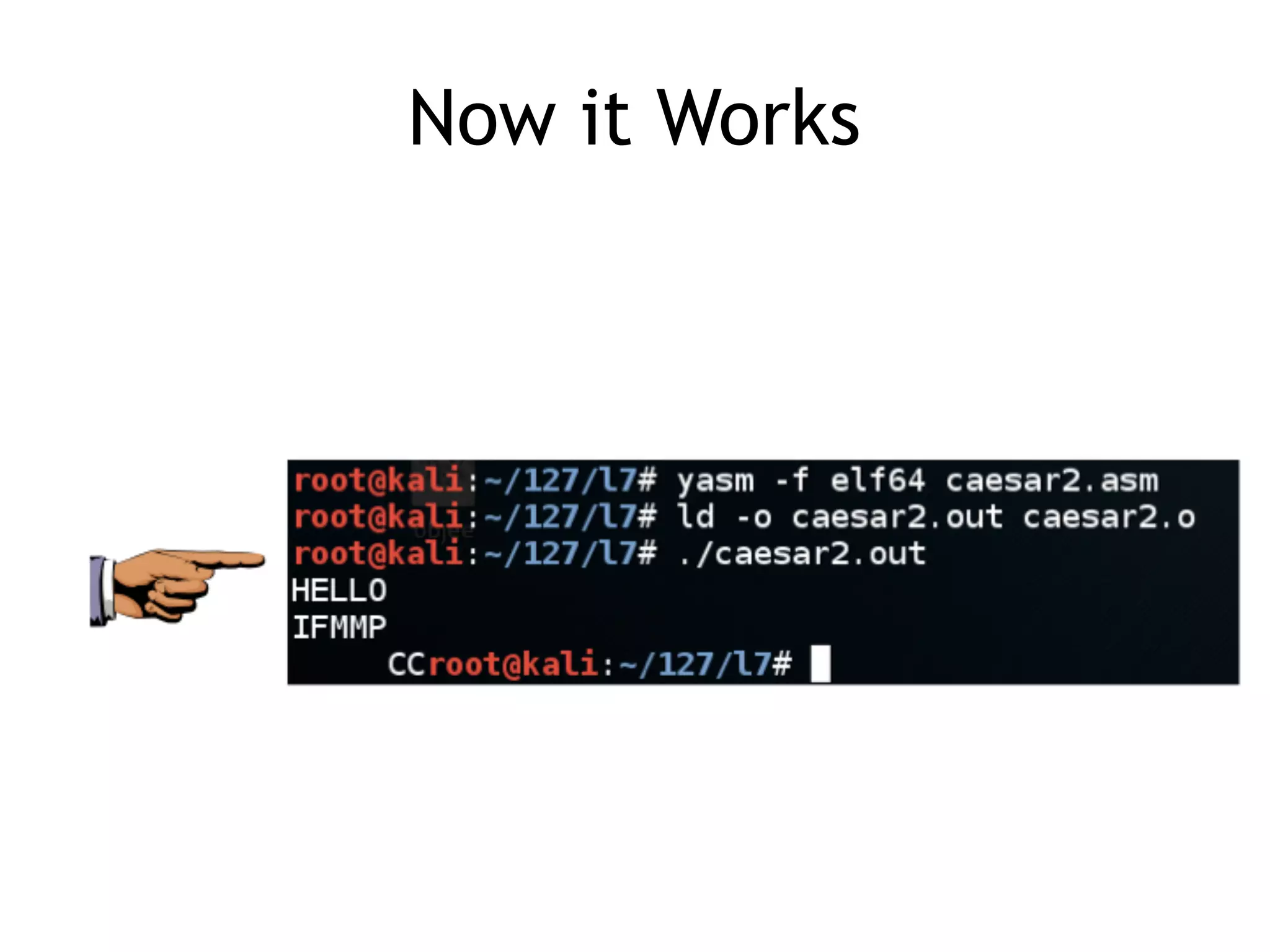 Now it Works