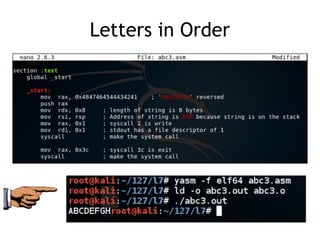 Letters in Order
 