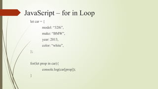 Example Of Javascript In Car Comprehensive Guide to JavaScript Arrays, Objects, and Classes | PPTX