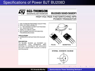 Lecture-7 : Semiconductor Power Switching Devices-4 | PDF