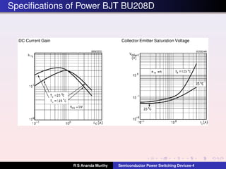 Lecture-7 : Semiconductor Power Switching Devices-4 | PDF