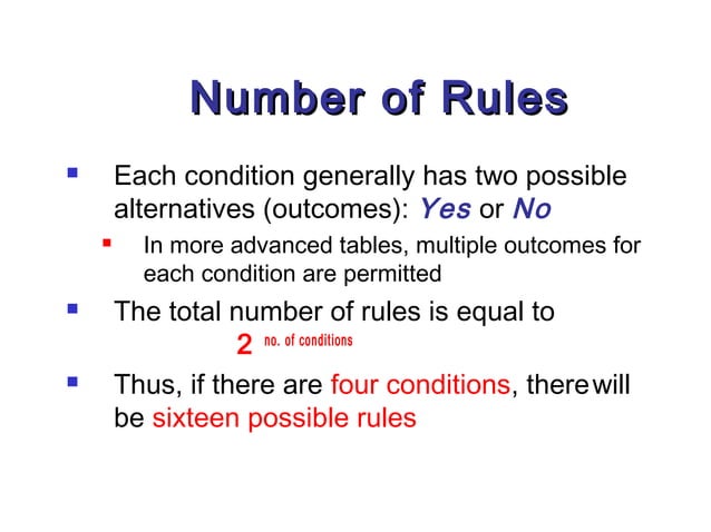 L7 decision tree & table | PPT | Programming Languages | Computing
