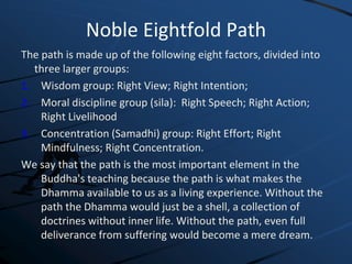 noble eightfold path | PPTX