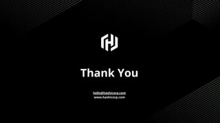 Thank You
hello@hashicorp.com
www.hashicorp.com
62
 