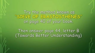 Prime and Composite numbers