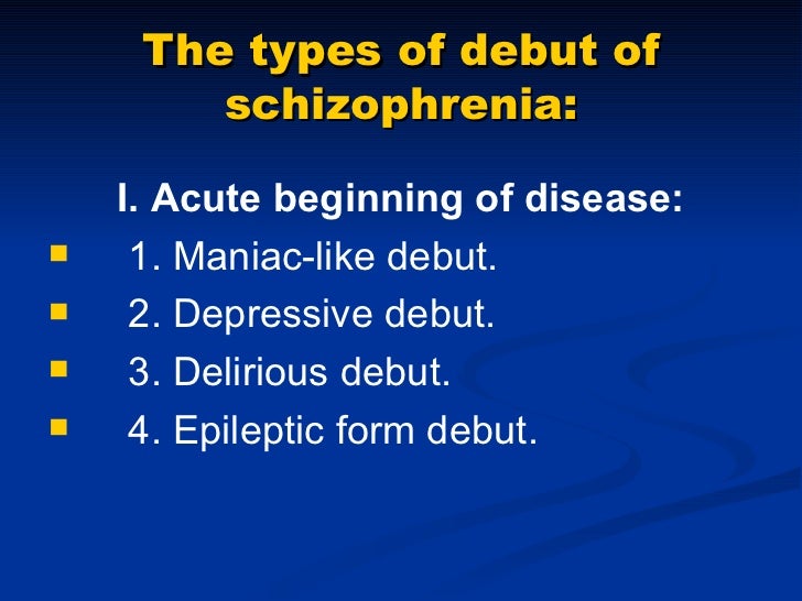 schizophrenia