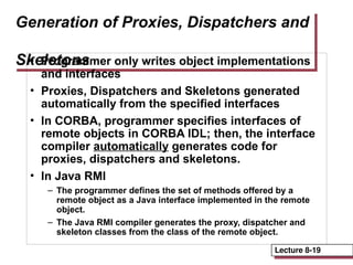 Proxy Skeleton L8.fa13.ppt lecture notes RPC Remote Procedure Call | PPT
