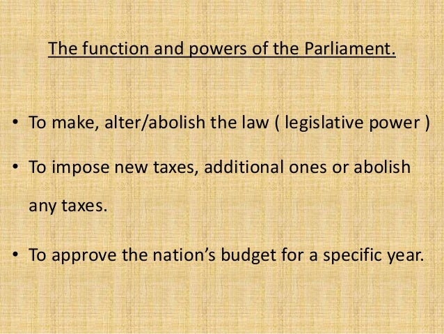 Function Of Parliament In Malaysia