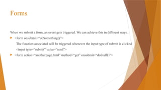 Comprehensive Guide to DOM Manipulation, Inheritance, and JSON in ...