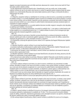 Legea 80 1995 statut cadre militare