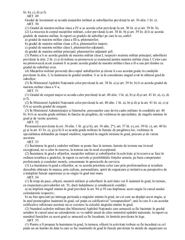 Legea Nr 80 Din 1995 Statutul Cadrelor Militare Actualizată