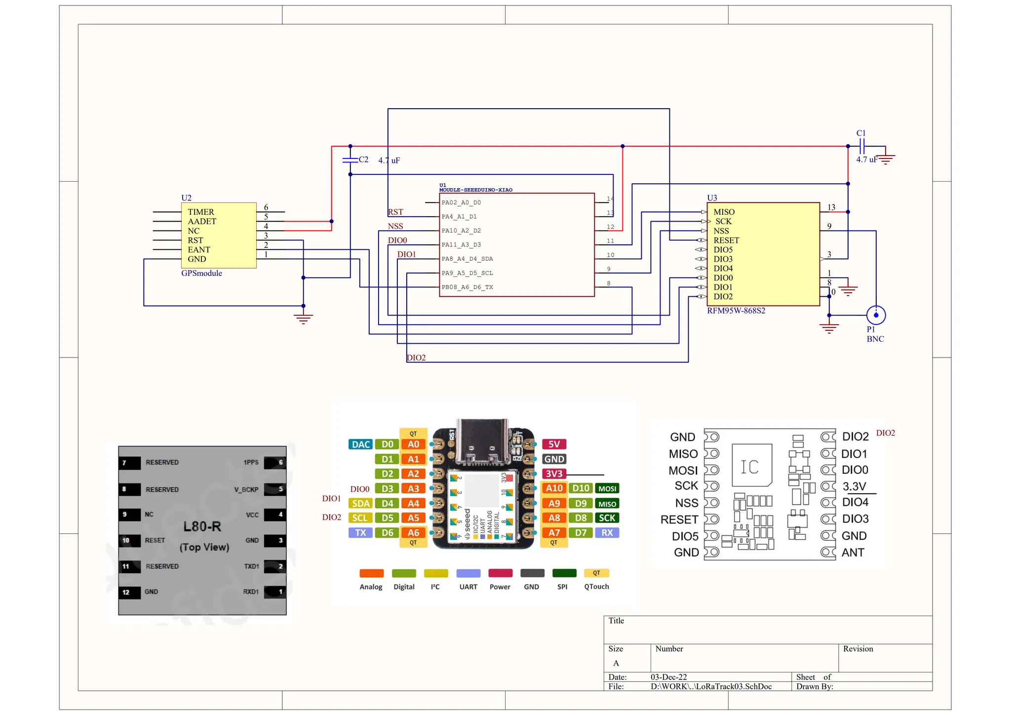 L80 tracker GNSS tracker schematics - Altium | PDF
