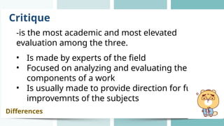 L8 EAPP.pptx BALANCED REVIEW OR CRITIQUE OF A WORK | PPTX