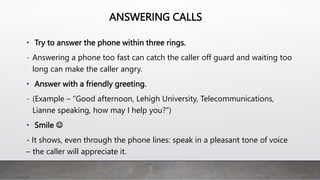 Housekeeping: Handle clients queries.pptx