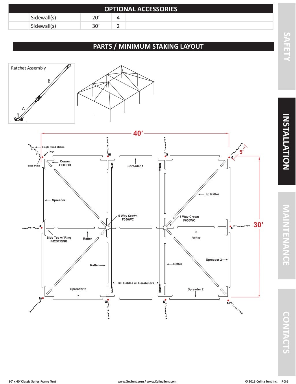 30 x 40 Frame Tent Installation Instructions