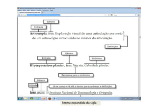 Forma expandida da sigla
 
