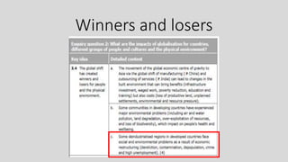 Winners and losers
 