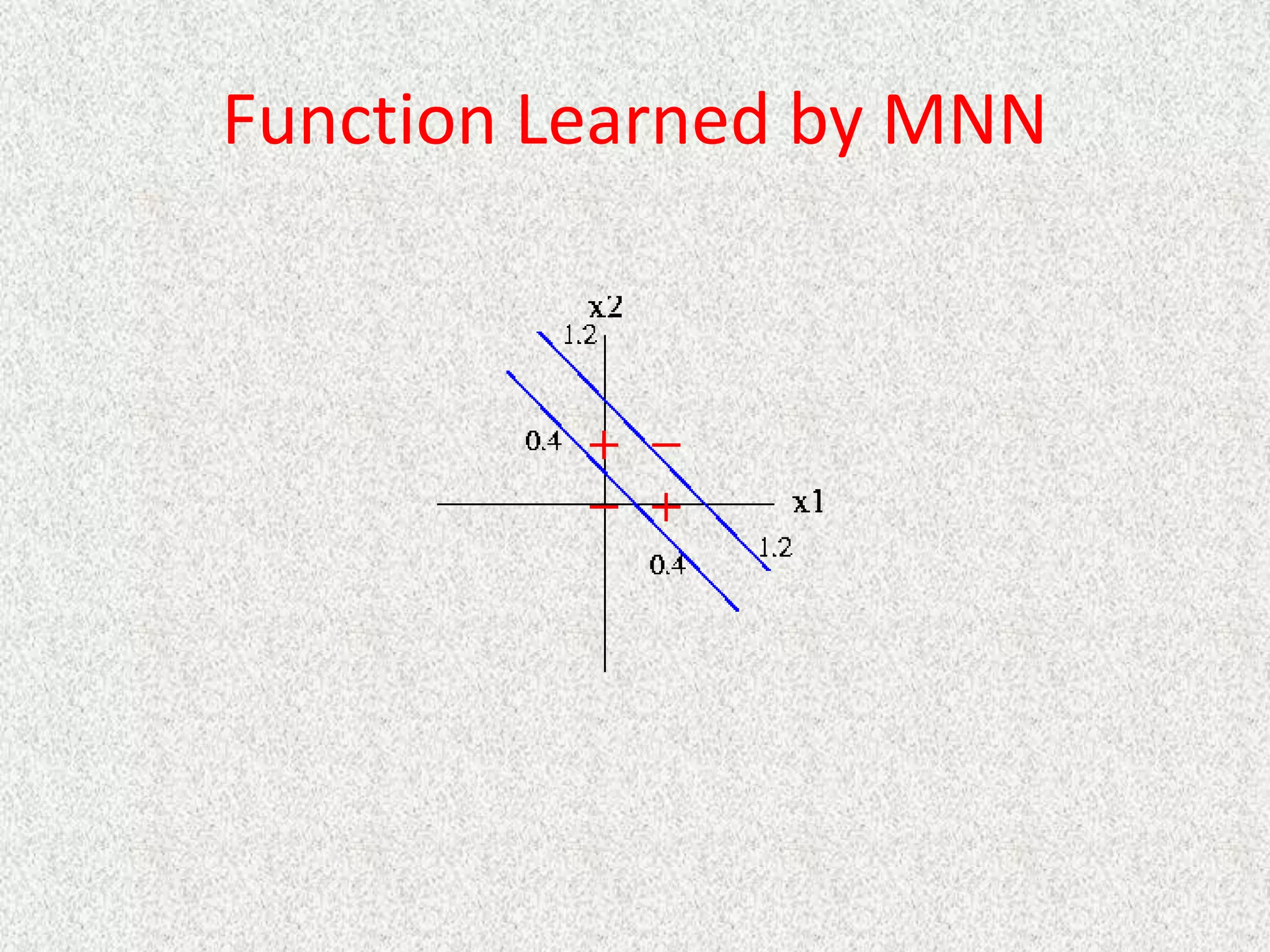 Function Learned by MNN
 