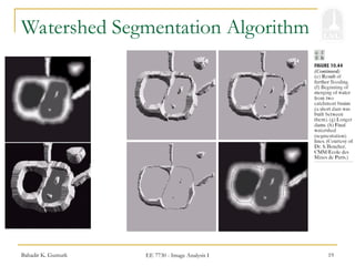 Bahadir K. Gunturk EE 7730 - Image Analysis I 19
Watershed Segmentation Algorithm
 