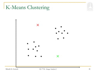 Bahadir K. Gunturk EE 7730 - Image Analysis I 28
K-Means Clustering
 