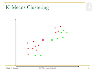 Bahadir K. Gunturk EE 7730 - Image Analysis I 32
K-Means Clustering
 