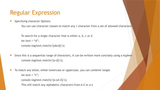 Comprehensive Guide to Regular Expressions, Validation, and Web Storage ...