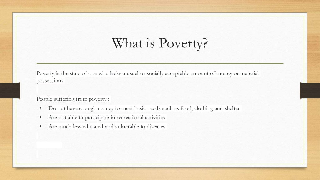 Poverty