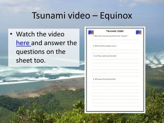 What is tsunami long answer