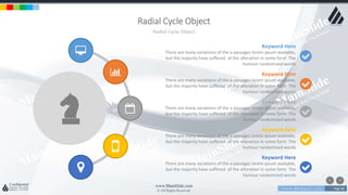 w w w . D o m a i n . c o m Page 86
www.MainSlide.com
© All Rights Reserved.
Confidential
Radial Cycle Object
Radial Cycle Object
There are many variations of the a passages lorem ipsum available,
but the majority have suffered of the alteration in some form The
humour randomized words
Keyword Here
There are many variations of the a passages lorem ipsum available,
but the majority have suffered of the alteration in some form The
humour randomized words
Keyword Here
There are many variations of the a passages lorem ipsum available,
but the majority have suffered of the alteration in some form The
humour randomized words
Keyword Here
There are many variations of the a passages lorem ipsum available,
but the majority have suffered of the alteration in some form The
humour randomized words
Keyword Here
There are many variations of the a passages lorem ipsum available,
but the majority have suffered of the alteration in some form The
humour randomized words
Keyword Here
 