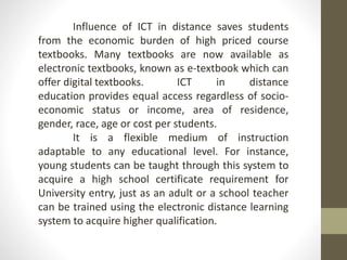 ICT-based distance learning | PPT