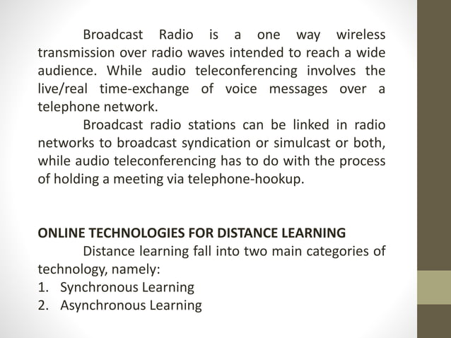 ICT-based distance learning | PPT