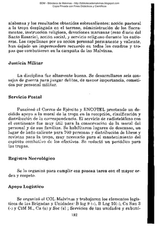 BDM - Bibioteca de Malvinas - http://bibliotecademalvinas.blogspot.com
Copia Privada con Fines Didácticos y Científicos

Escaneo DEDICADO A LOS PUTITOS DE ZONAMILITAR.COM.AR
Seguiremos escaneando Bibliografía de MALVINAS, si no les gusta... ME CHUPAN UN HUEVO ORTIVAS !

 