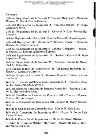 BDM - Bibioteca de Malvinas - http://bibliotecademalvinas.blogspot.com
Copia Privada con Fines Didácticos y Científicos

Escaneo DEDICADO A LOS PUTITOS DE ZONAMILITAR.COM.AR
Seguiremos escaneando Bibliografía de MALVINAS, si no les gusta... ME CHUPAN UN HUEVO ORTIVAS !

 