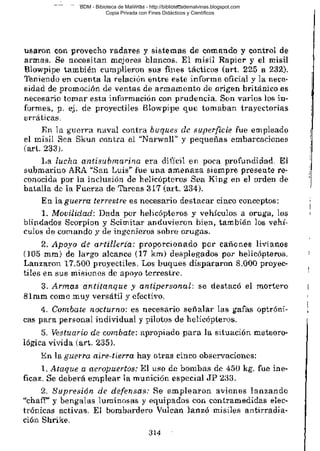 BDM - Bibioteca de Malvinas - http://bibliotecademalvinas.blogspot.com
Copia Privada con Fines Didácticos y Científicos

Escaneo DEDICADO A LOS PUTITOS DE ZONAMILITAR.COM.AR
Seguiremos escaneando Bibliografía de MALVINAS, si no les gusta... ME CHUPAN UN HUEVO ORTIVAS !

 
