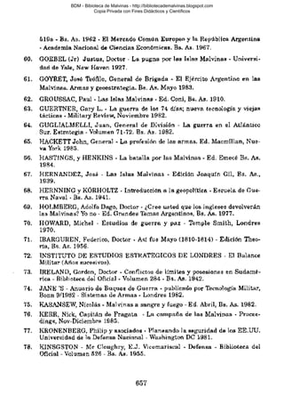 BDM - Bibioteca de Malvinas - http://bibliotecademalvinas.blogspot.com
Copia Privada con Fines Didácticos y Científicos

Escaneo DEDICADO A LOS PUTITOS DE ZONAMILITAR.COM.AR
Seguiremos escaneando Bibliografía de MALVINAS, si no les gusta... ME CHUPAN UN HUEVO ORTIVAS !

 