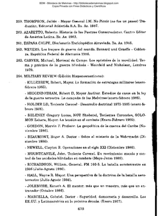 BDM - Bibioteca de Malvinas - http://bibliotecademalvinas.blogspot.com
Copia Privada con Fines Didácticos y Científicos

Escaneo DEDICADO A LOS PUTITOS DE ZONAMILITAR.COM.AR
Seguiremos escaneando Bibliografía de MALVINAS, si no les gusta... ME CHUPAN UN HUEVO ORTIVAS !

 