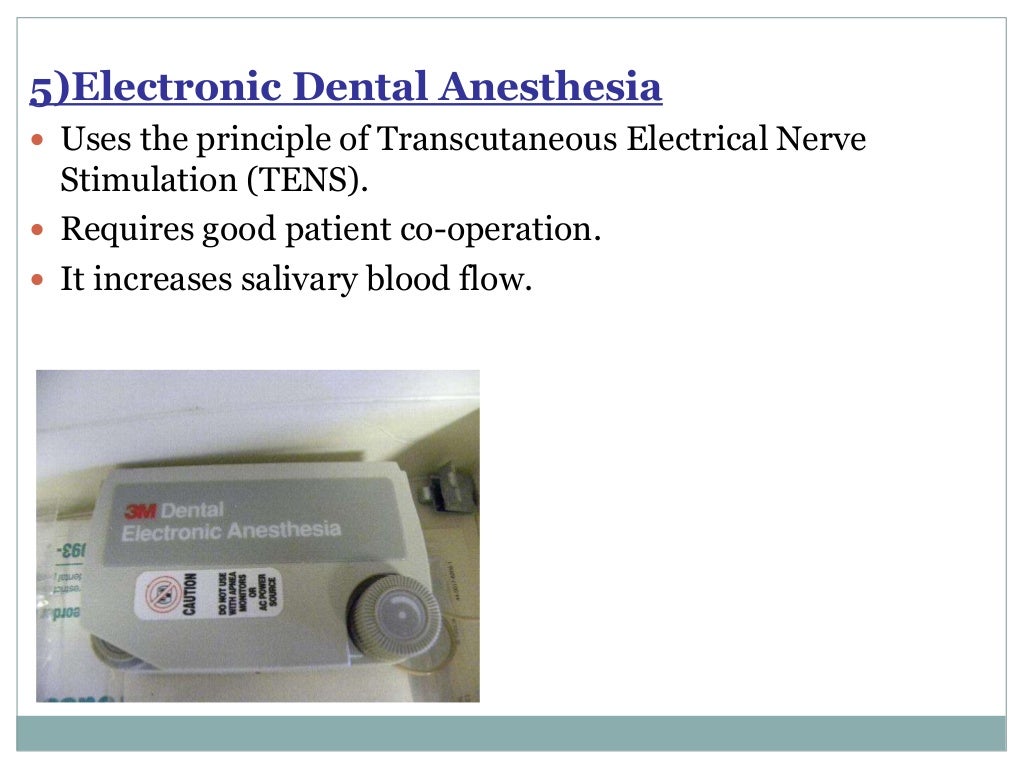 Local Anesthesia for pediatric dentistry