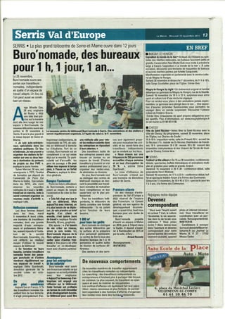 Témoignage de futurs utilisateurs - Journal La Marne du 13/11/13