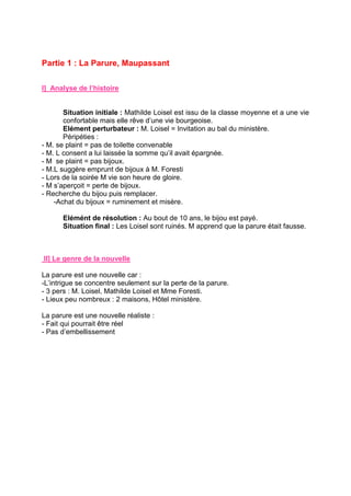 La Parrure DOCX