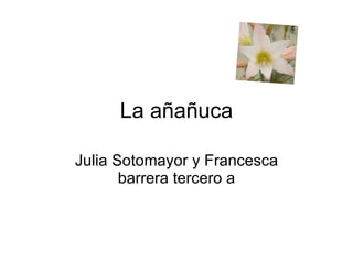 La añañuca Julia Sotomayor y Francesca barrera tercero a 