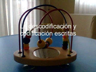 La descodificación y codificación escritas 