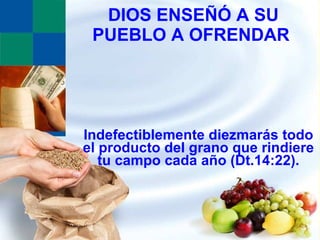 La BíBlia Y El Concepto De Dar