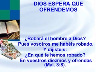 La BíBlia Y El Concepto De Dar