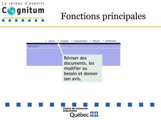 Fonctions principales Réviser des documents, les modifier au besoin et donner son avis. 