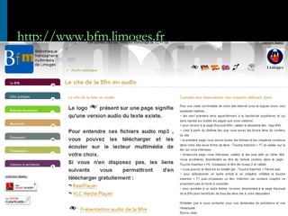 http://www.bfm.limoges.fr 