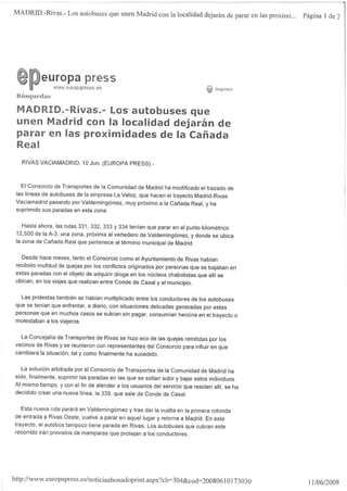 La Cañada Real en los medios