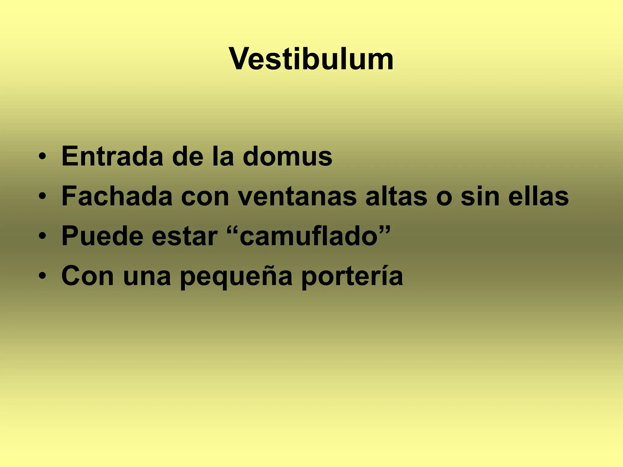 Descripción domus romana en la época clásica | PPT