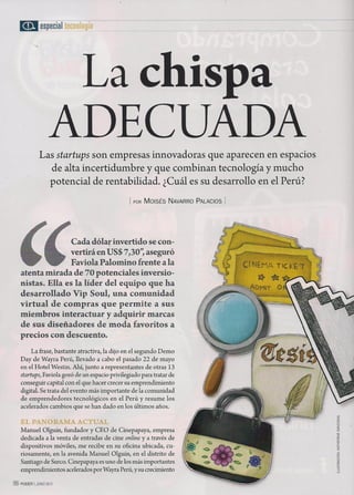 "La chispa adecuada" - Especial Tecnología / Revista Poder