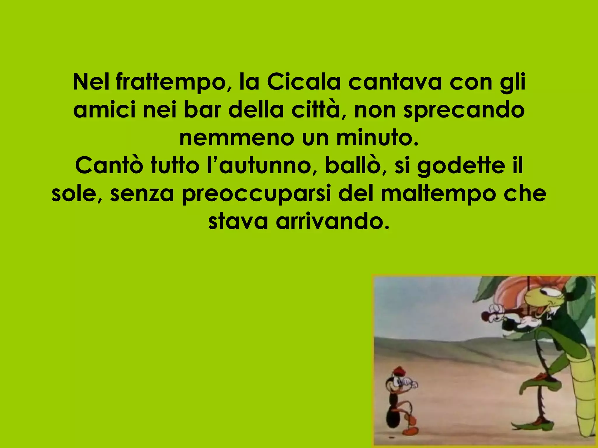 La cicala e la formica | PPT